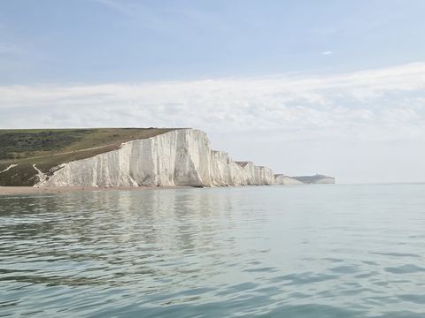 The Seven Sisters chalk cliffs, one of Becca's favourite views